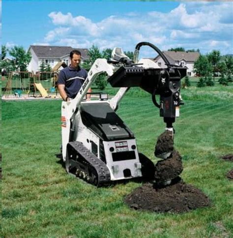 skid steer post hole auger rental|walk behind auger rental.